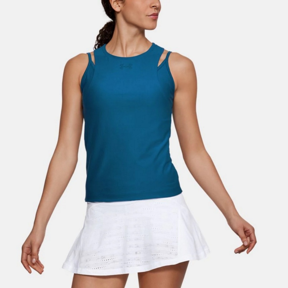 NWT Under Armour Women's Center Court Tennis Tank Top Blue Size XS $60